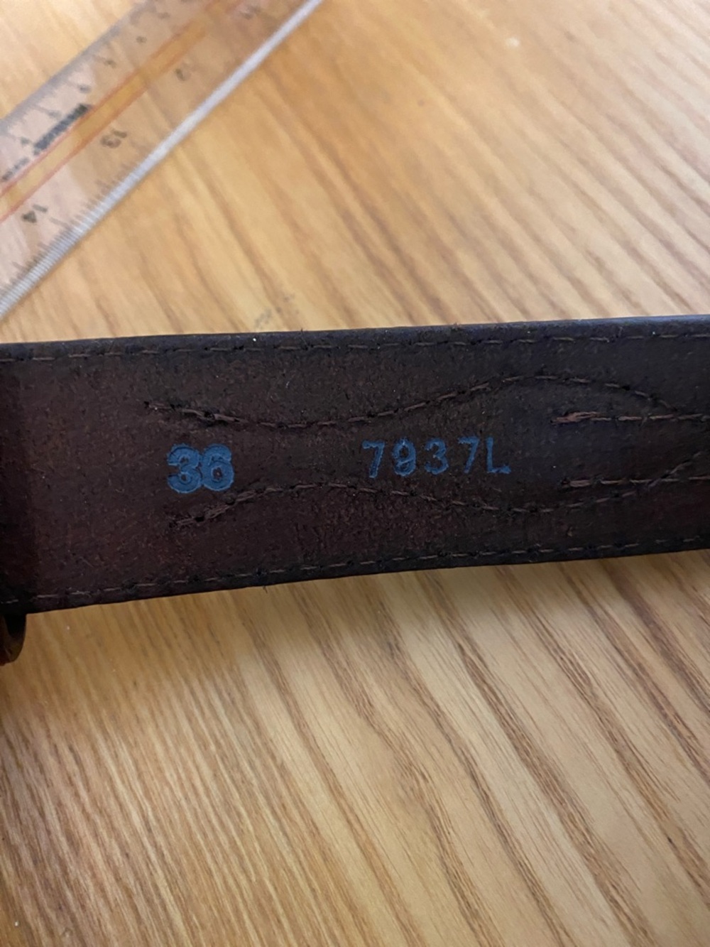 Tony Lama Sz 36 Western Leather Belt Braided. - Picture 6 of 6